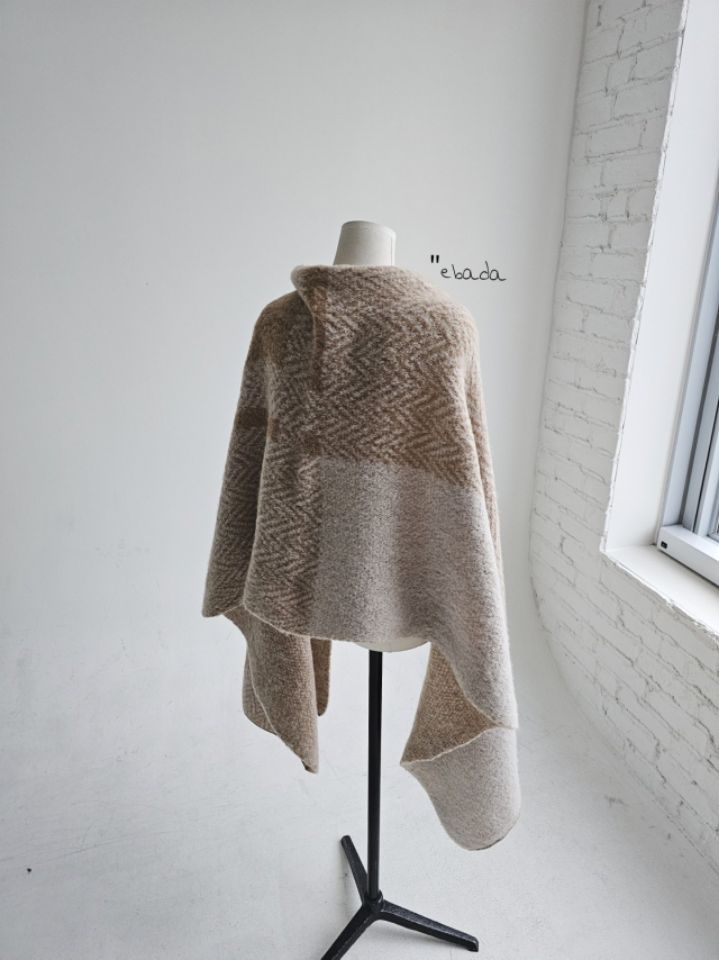 EBADA東大門㊣代購女士新品休閑25秋冬真品圍巾披肩人字紋披肩EBADA圍巾/披肩