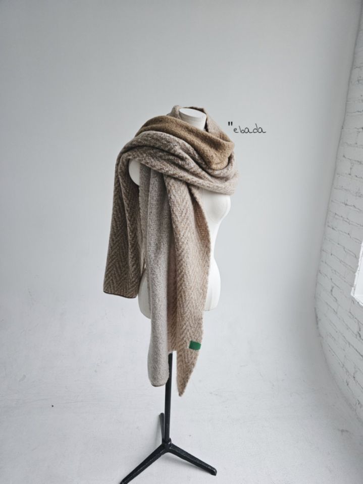 EBADA東大門㊣代購女士新品休閑25秋冬真品圍巾披肩人字紋披肩EBADA圍巾/披肩