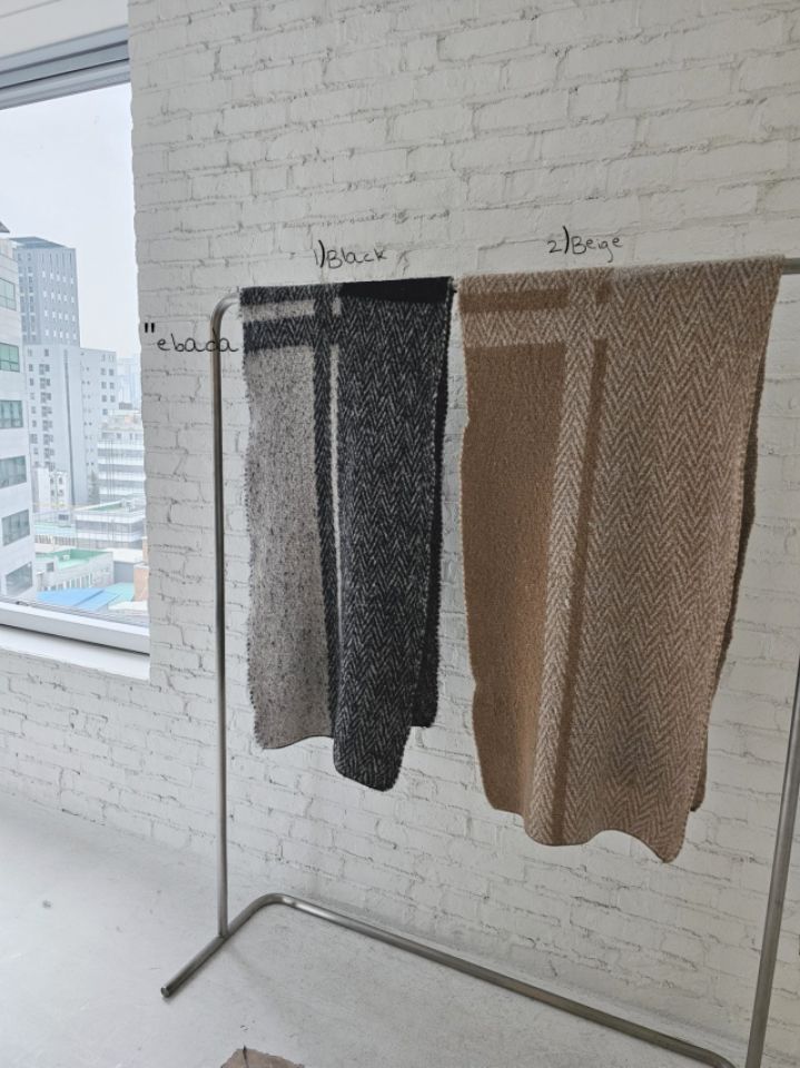 EBADA東大門㊣代購女士新品休閑25秋冬真品圍巾披肩人字紋披肩EBADA圍巾/披肩