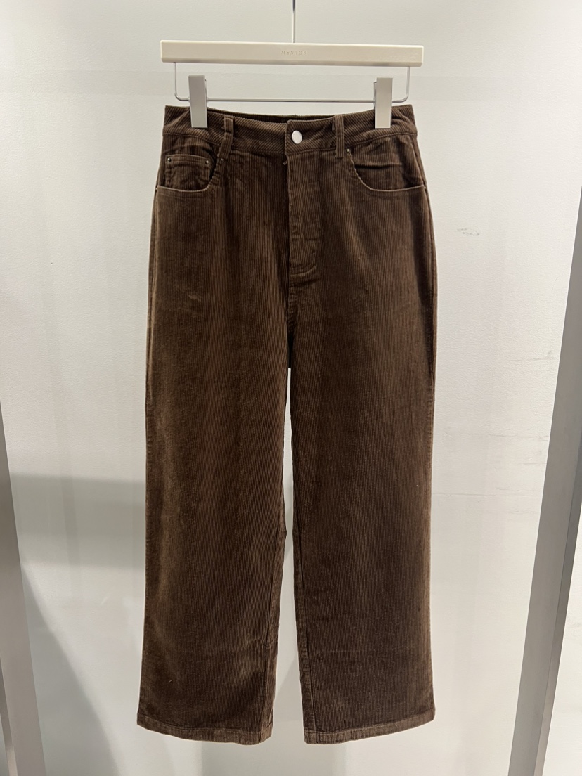 MENTOR東大門㊣代購女裝新品休閑25秋冬熱賣人氣休閑褲燈芯絨MENTOR休閑褲圖色1