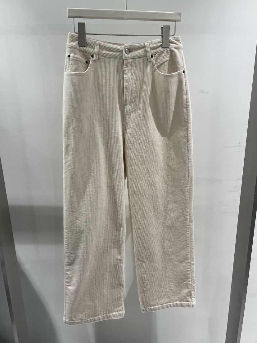 MENTOR東大門㊣代購女裝新品休閑25秋冬熱賣人氣休閑褲燈芯絨MENTOR休閑褲圖色2