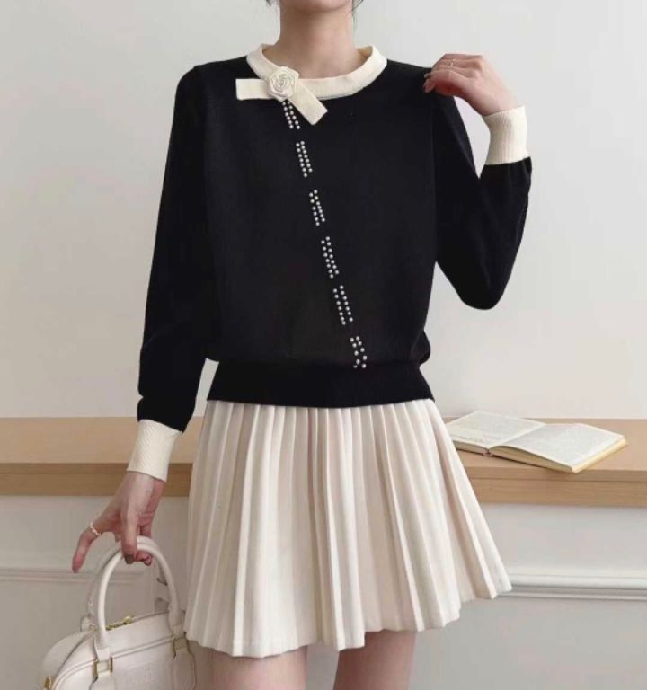 RICO東大門㊣直郵女士新款熱賣25秋冬真品職業人氣休閑針織衫bling bling/RICO針織衫