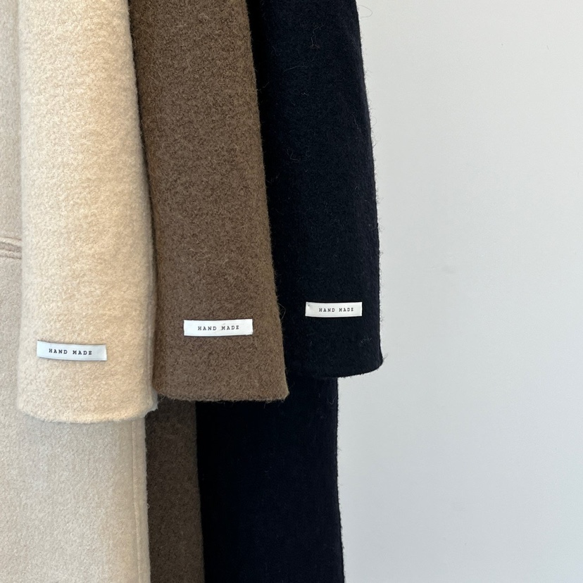 ANOTHER AVENUE東大門㊣代購女士新款人氣中長款大衣羊駝毛手工羊毛ANOTHER AVENUE中長款大衣