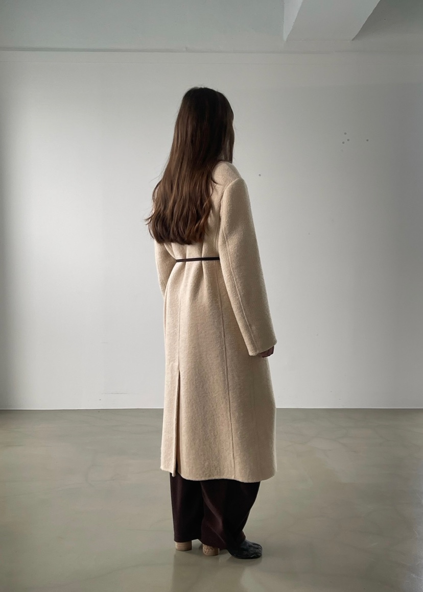 ANOTHER AVENUE東大門㊣代購女士新款人氣中長款大衣羊駝毛手工羊毛ANOTHER AVENUE中長款大衣