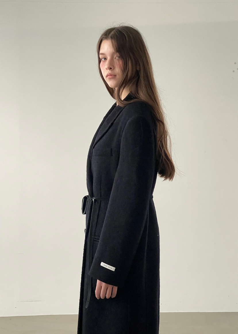 ANOTHER AVENUE東大門㊣代購女士新款人氣中長款大衣羊駝毛手工羊毛ANOTHER AVENUE中長款大衣