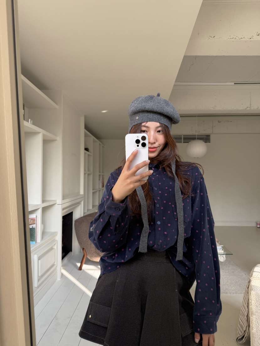 MOSMOS韓國直郵㊣女士新款人氣推薦25秋冬職業休閑襯衫蕾絲衫MOSMOS襯衫/蕾絲衫