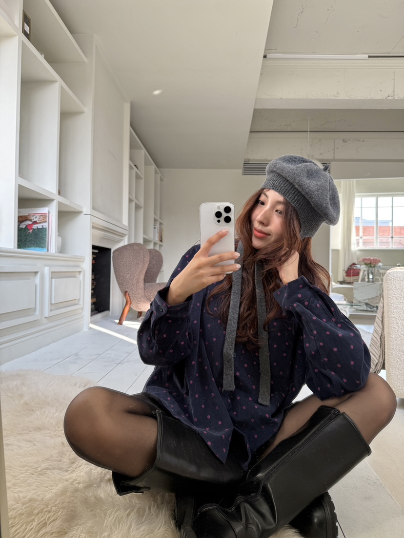 MOSMOS韓國直郵㊣女士新款人氣推薦25秋冬職業休閑襯衫蕾絲衫MOSMOS襯衫/蕾絲衫