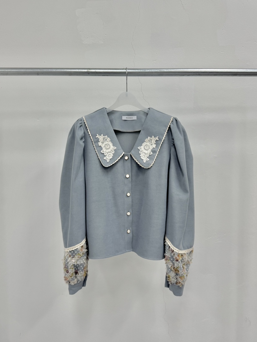 MOSMOS韓國代購㊣女裝新款休閑時尚熱賣真品人氣襯衫蕾絲衫MOSMOS襯衫/蕾絲衫圖色3