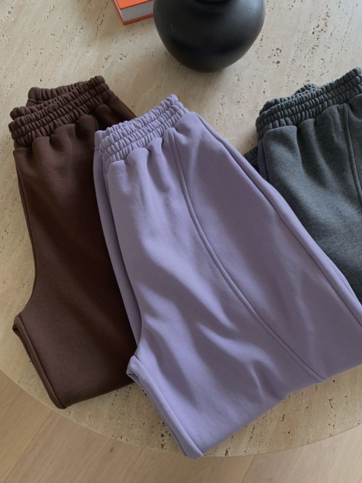 MARE韓國代購㊣女裝新款時尚熱賣推薦人氣真品25秋冬休閑褲抓絨MARE休閑褲