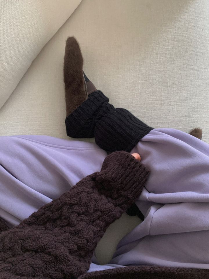 MARE韓國代購㊣女裝新款時尚熱賣推薦人氣真品25秋冬休閑褲抓絨MARE休閑褲