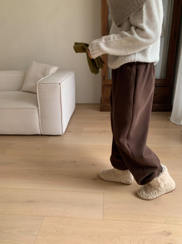 MARE韓國代購㊣女裝新款時尚熱賣推薦人氣真品25秋冬休閑褲抓絨MARE休閑褲