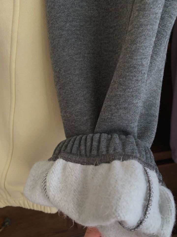 MARE韓國代購㊣女裝新款時尚熱賣推薦人氣真品25秋冬休閑褲抓絨MARE休閑褲