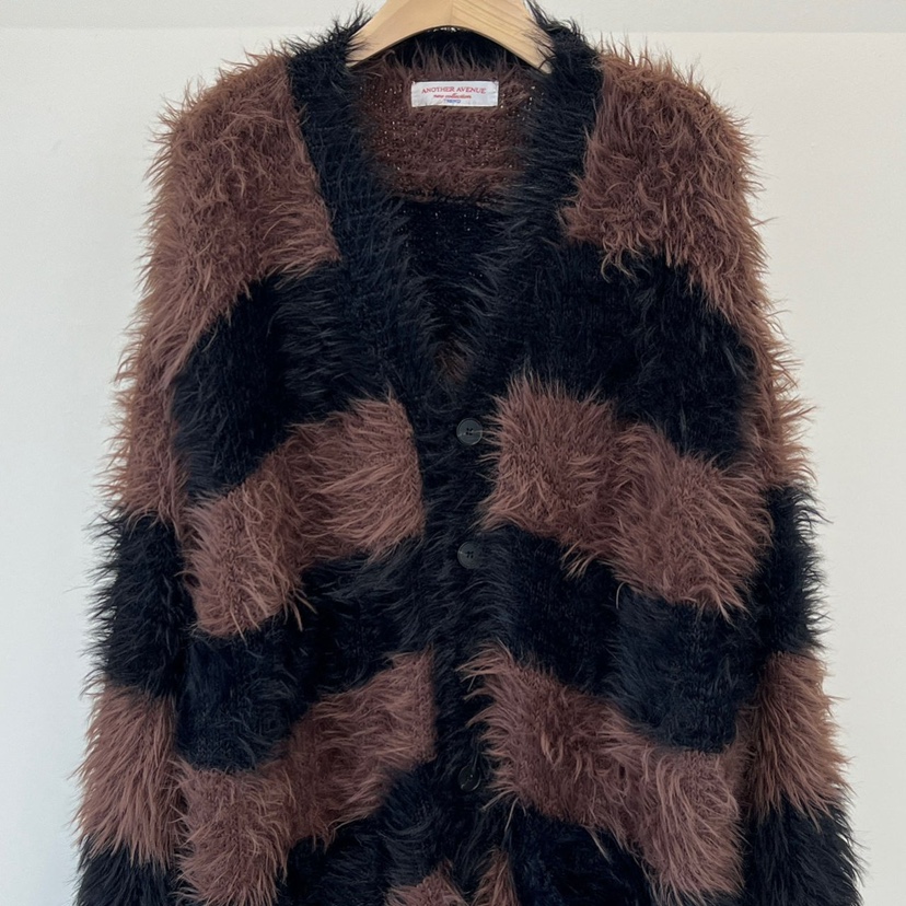 ANOTHER AVENUE東大門㊣實拍女裝新品25秋冬針織衫開衫條紋ANOTHER AVENUE針織衫