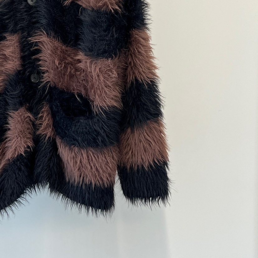 ANOTHER AVENUE東大門㊣實拍女裝新品25秋冬針織衫開衫條紋ANOTHER AVENUE針織衫