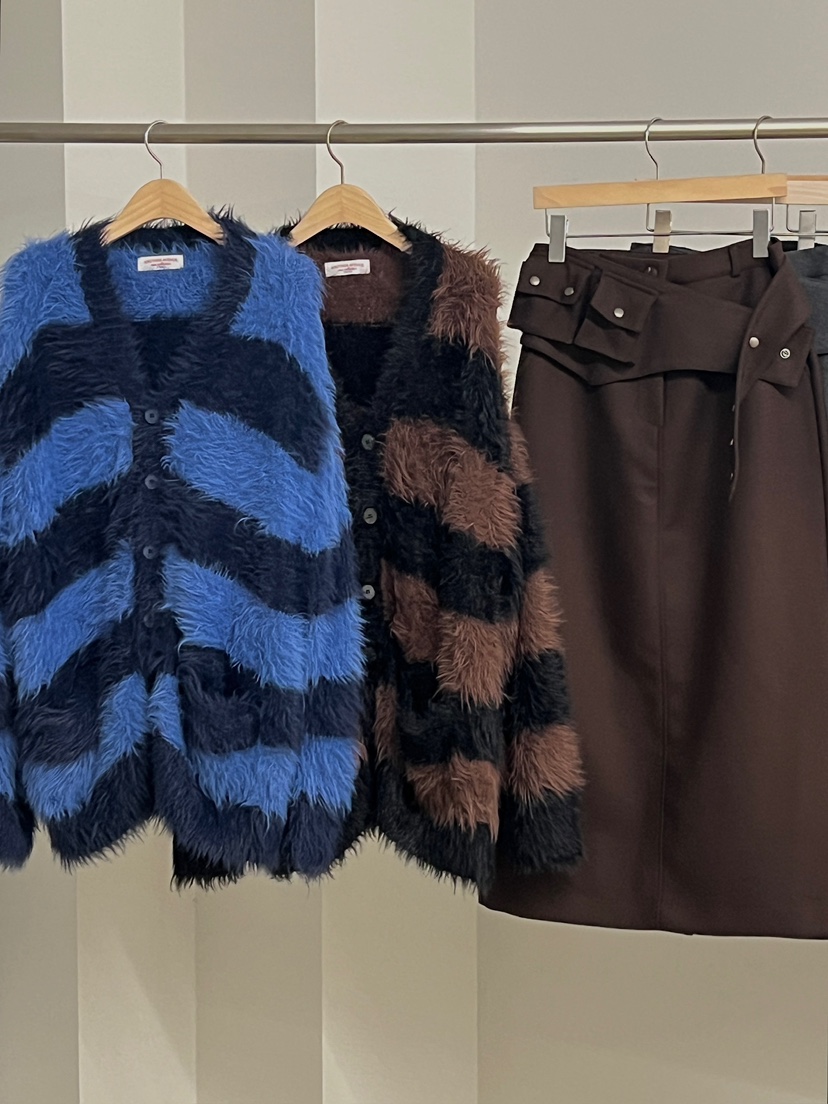 ANOTHER AVENUE東大門㊣實拍女裝新品25秋冬針織衫開衫條紋ANOTHER AVENUE針織衫