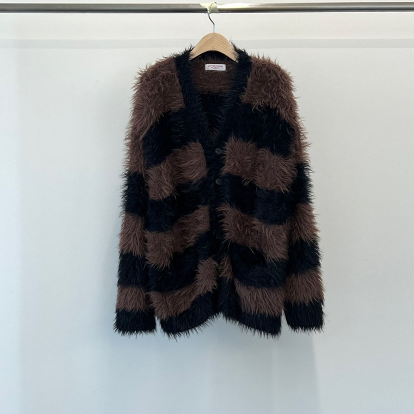 ANOTHER AVENUE東大門㊣實拍女裝新品25秋冬針織衫開衫條紋ANOTHER AVENUE針織衫圖色1