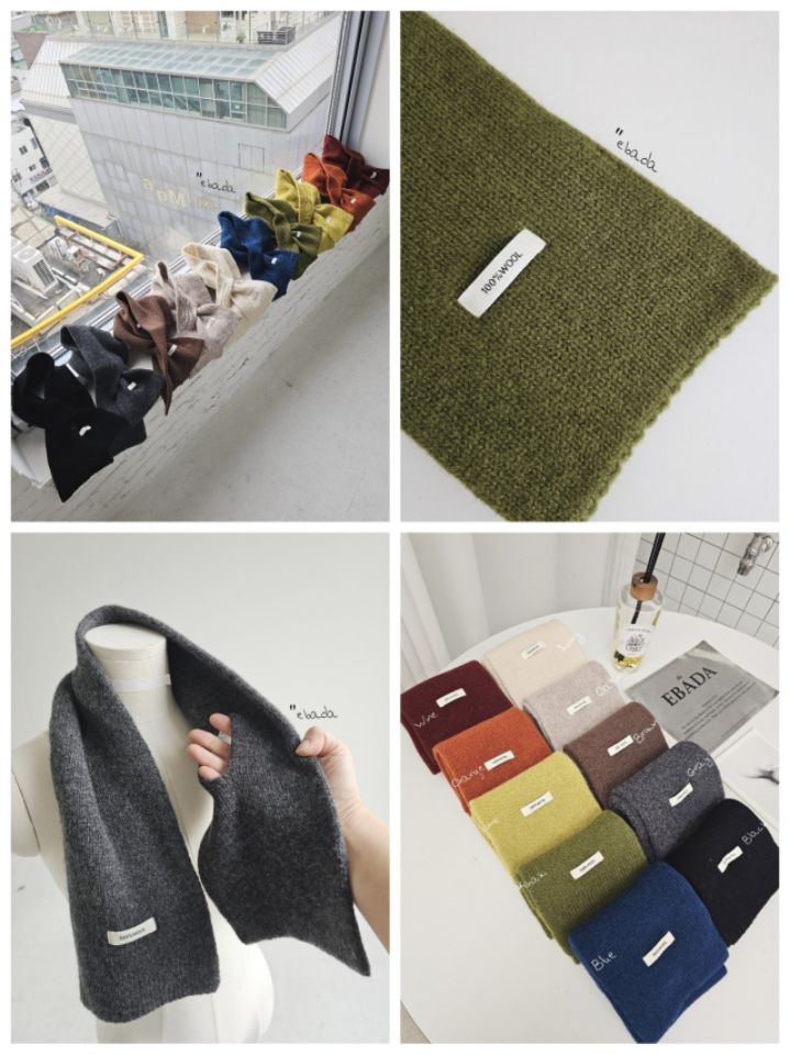 EBADA韓國直郵㊣女裝新品時尚熱賣職業人氣25秋冬休閑圍巾披肩EBADA圍巾/披肩