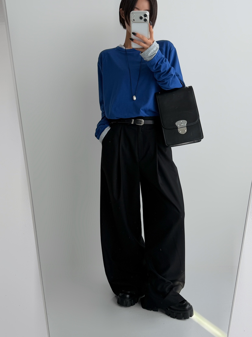 ANGLOG BEIGE韓國代購㊣女士新款休閑25秋冬熱賣推薦長袖T恤ANGLOG BEIGE長袖T恤