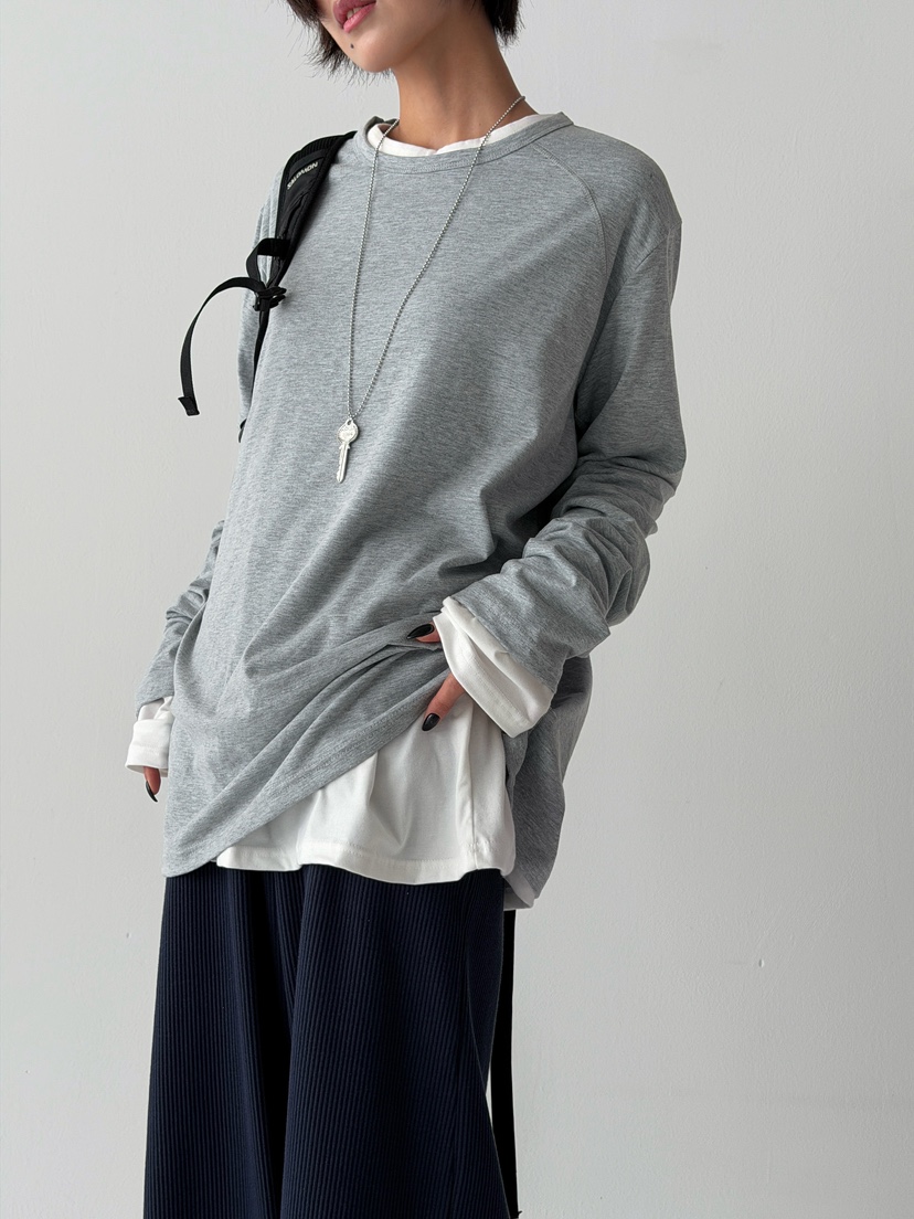 ANGLOG BEIGE韓國代購㊣女士新款休閑25秋冬熱賣推薦長袖T恤ANGLOG BEIGE長袖T恤