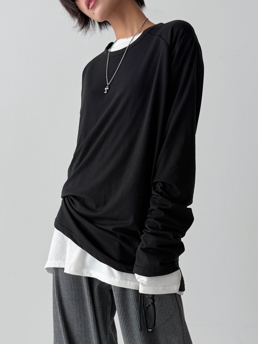 ANGLOG BEIGE韓國代購㊣女士新款休閑25秋冬熱賣推薦長袖T恤ANGLOG BEIGE長袖T恤