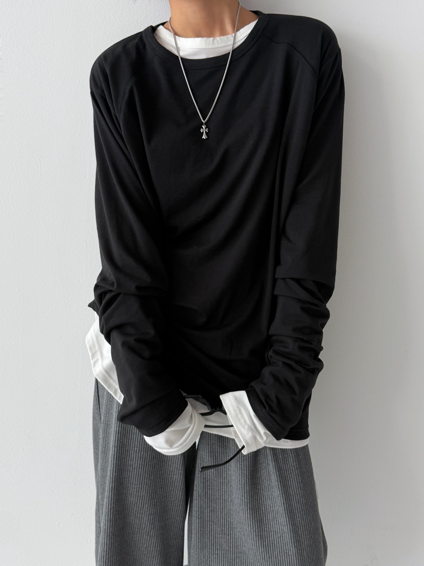 ANGLOG BEIGE韓國代購㊣女士新款休閑25秋冬熱賣推薦長袖T恤ANGLOG BEIGE長袖T恤