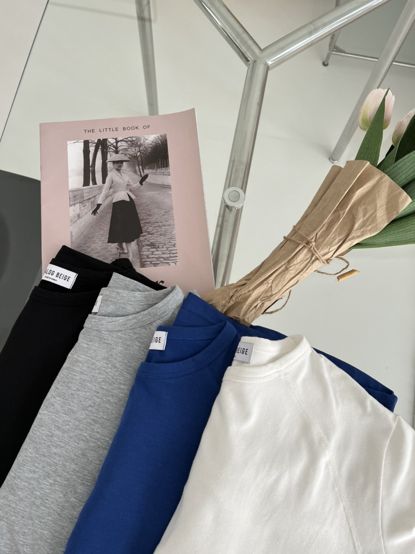 ANGLOG BEIGE韓國代購㊣女士新款休閑25秋冬熱賣推薦長袖T恤ANGLOG BEIGE長袖T恤