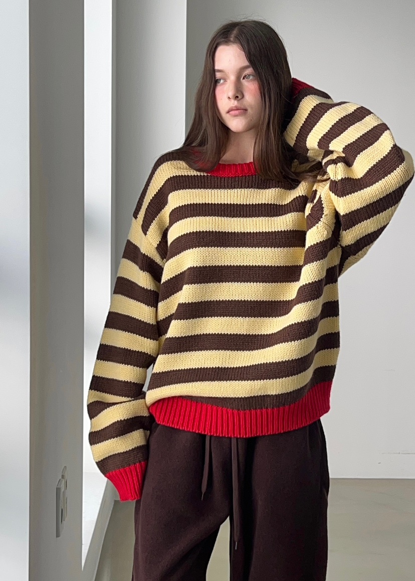 ANOTHER AVENUE東大門㊣代購女士新品人氣針織衫單排扣羊毛ANOTHER AVENUE針織衫