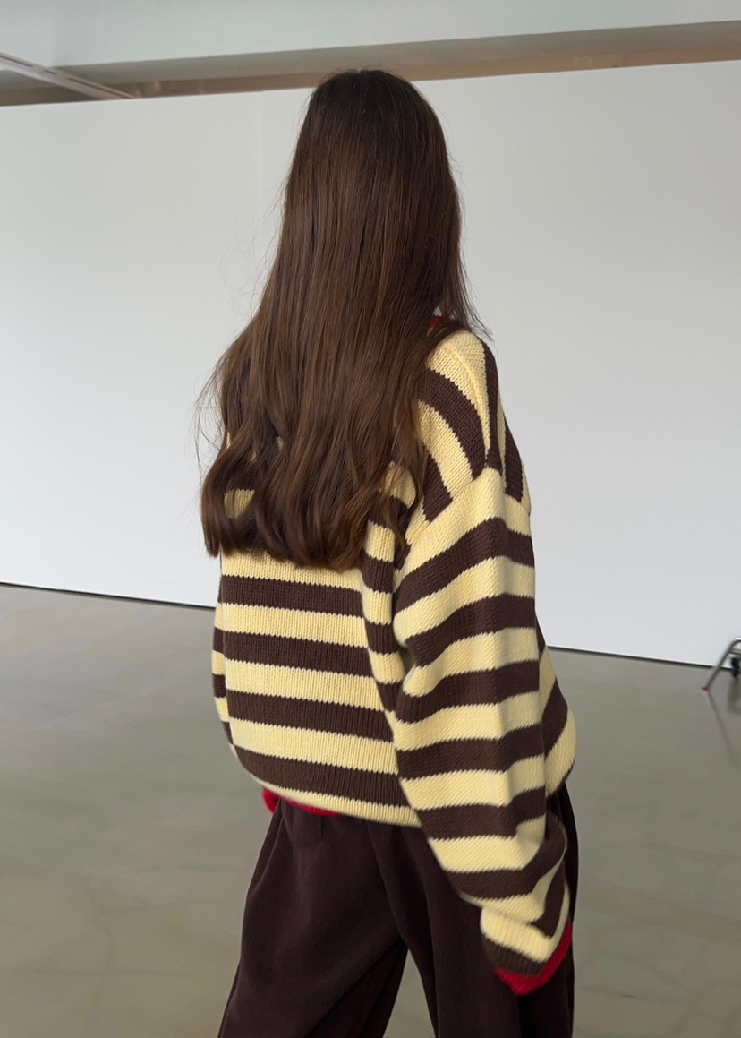 ANOTHER AVENUE東大門㊣代購女士新品人氣針織衫單排扣羊毛ANOTHER AVENUE針織衫