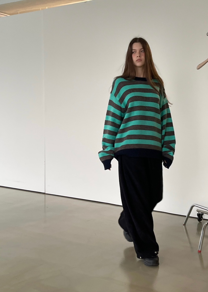 ANOTHER AVENUE東大門㊣代購女士新品人氣針織衫單排扣羊毛ANOTHER AVENUE針織衫