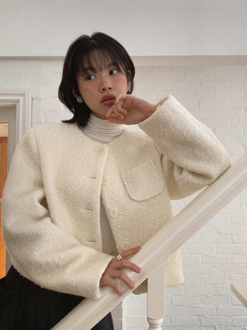 MOSMOS韓國直郵㊣女士新品推薦25秋冬時尚真品人氣短款大衣MOSMOS短款大衣