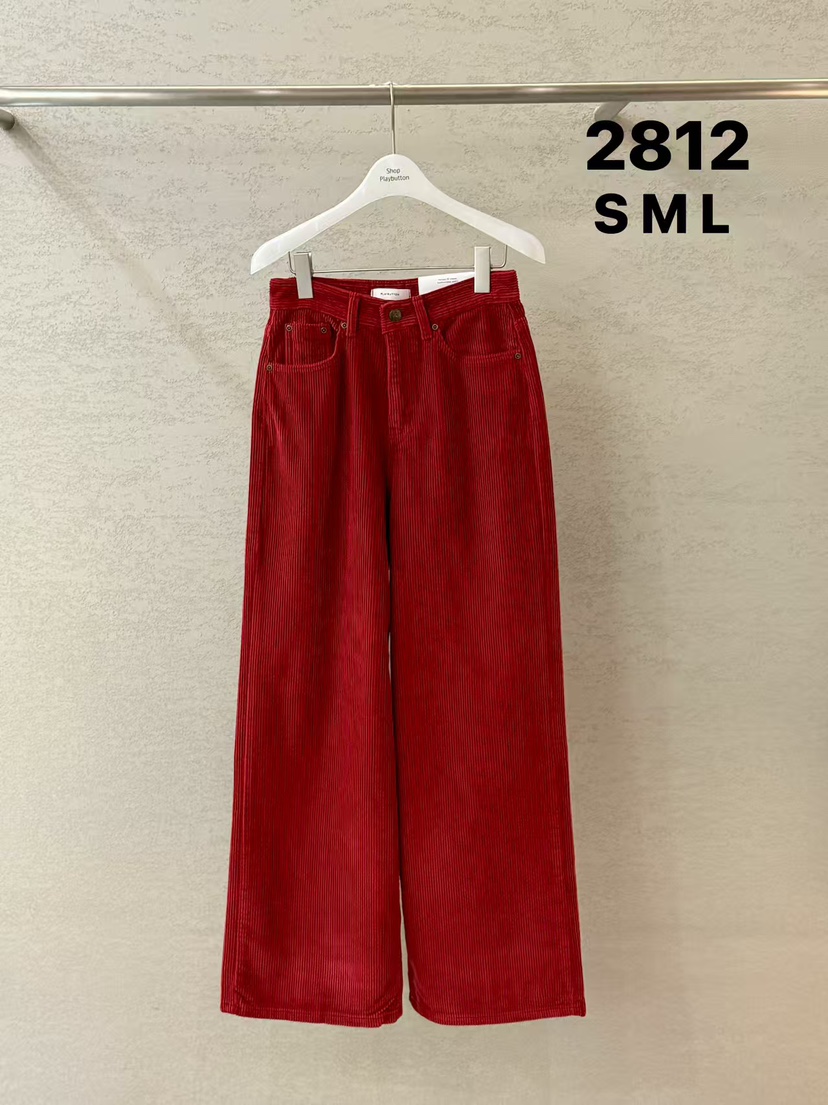 PLAYBUTTON-P韓國代購㊣女裝新款休閑人氣推薦職業時尚休閑褲PLAYBUTTON休閑褲圖色1