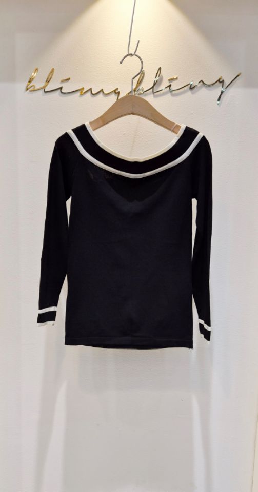 RICO東大門㊣代購女士新款時尚25秋冬休閑職業真品推薦長袖T恤bling bling/RICO長袖T恤