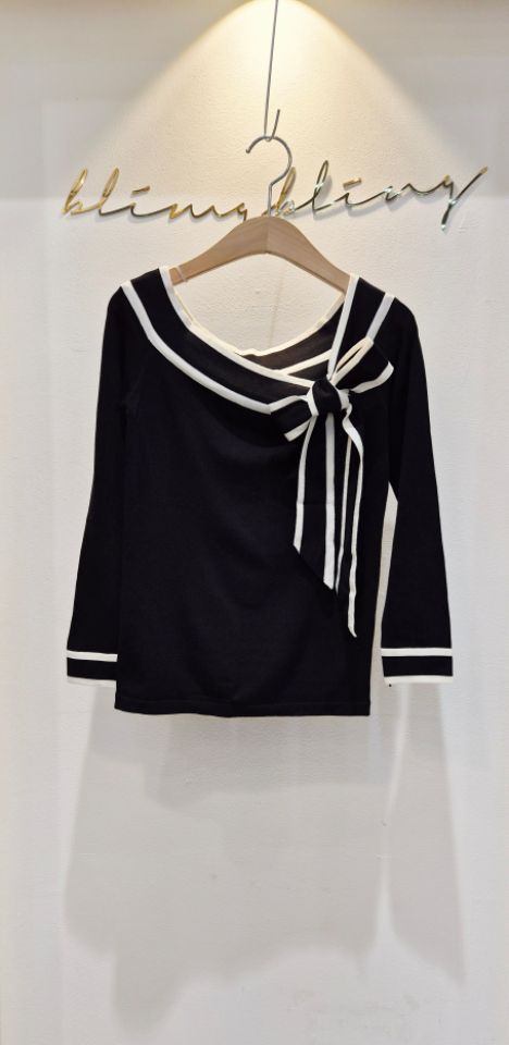 RICO東大門㊣代購女士新款時尚25秋冬休閑職業真品推薦長袖T恤bling bling/RICO長袖T恤圖色1