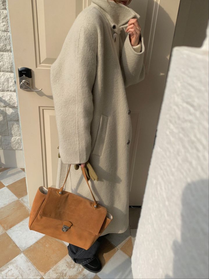 MARE東大門㊣實拍女士新款熱賣休閑職業人氣中長款大衣含腰帶MARE中長款大衣