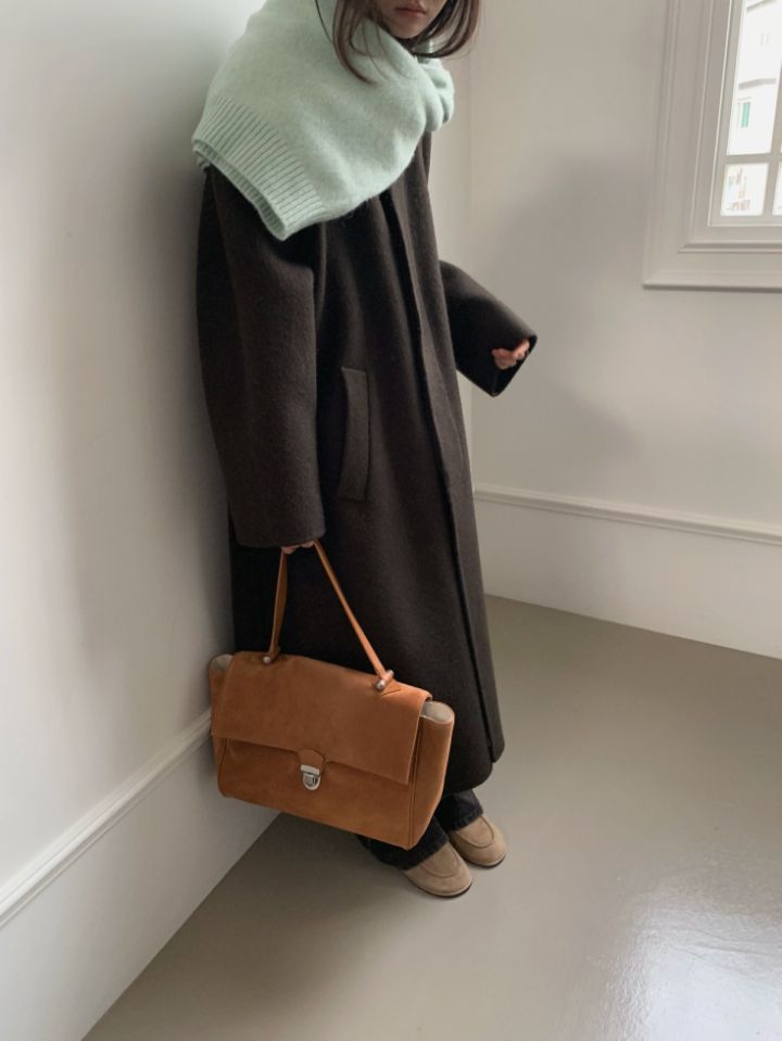 MARE東大門㊣實拍女士新款熱賣休閑職業人氣中長款大衣含腰帶MARE中長款大衣