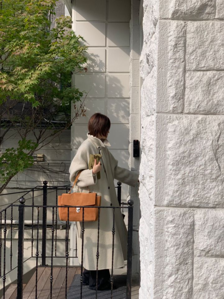 MARE東大門㊣實拍女士新款熱賣休閑職業人氣中長款大衣含腰帶MARE中長款大衣