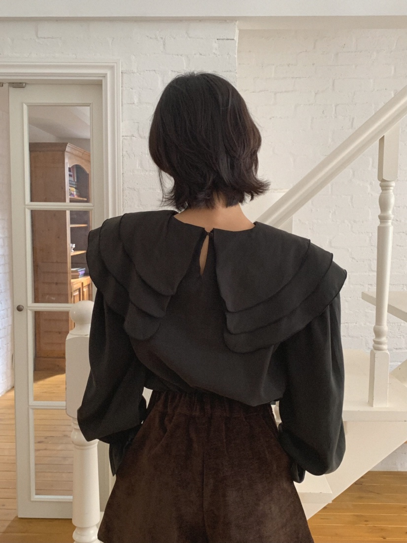 MOSMOS東大門㊣直郵女士新款推薦人氣25秋冬真品襯衫蕾絲衫MOSMOS襯衫/蕾絲衫