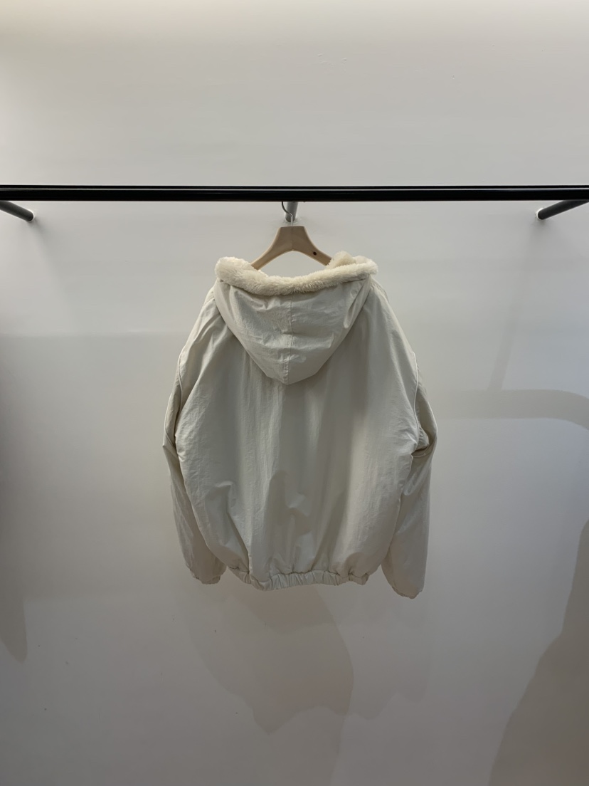 LA CREME東大門㊣直郵女裝新品25秋冬職業短款大衣毛皮雙面LA CREME短款大衣