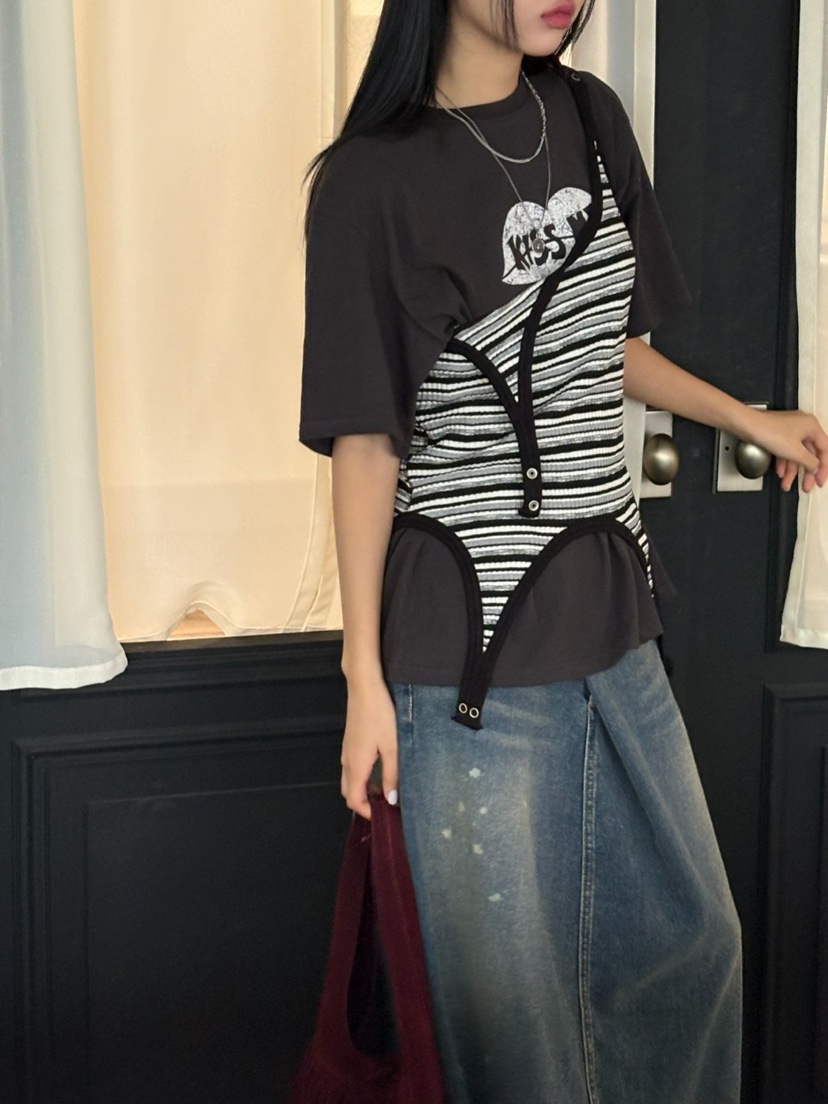 SUNDER MARKET韓國代購㊣女士新品真品時尚熱賣25秋冬吊帶背心SUNDER MARKET吊帶/背心