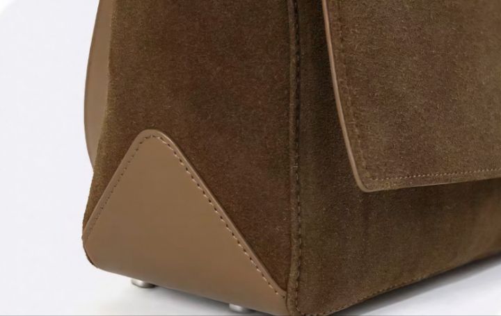 TROUVAILLE韓國代購㊣女裝新品熱賣時尚休閑單肩斜跨包牛皮絨TROUVAILLE單肩/斜跨包