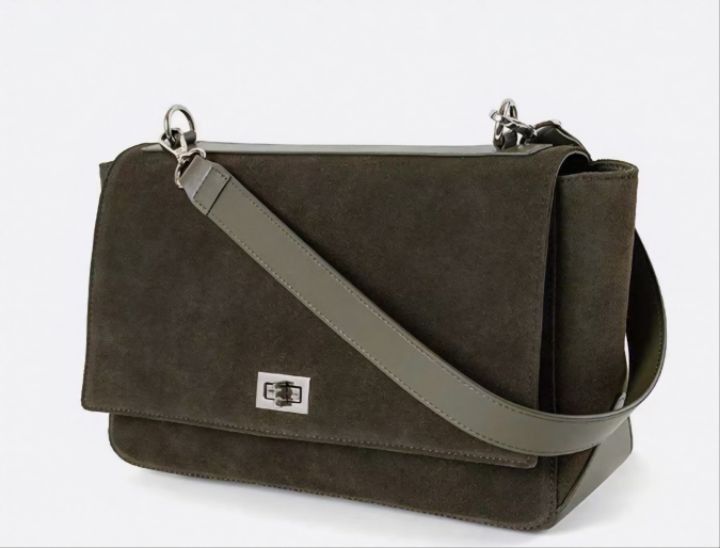 TROUVAILLE韓國代購㊣女裝新品熱賣時尚休閑單肩斜跨包牛皮絨TROUVAILLE單肩/斜跨包圖色5