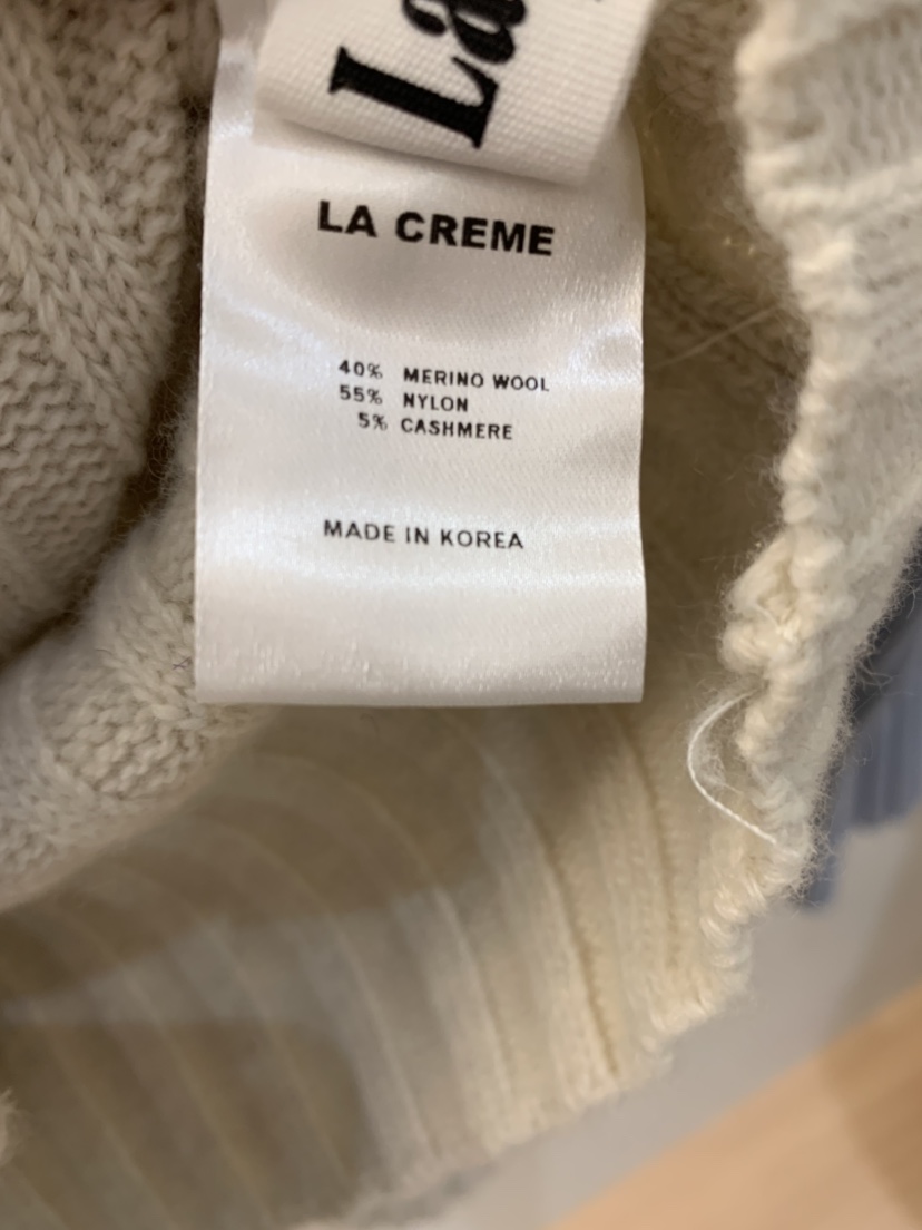 LA CREME韓國直郵㊣女裝新款時尚職業真品推薦休閑25秋冬針織衫LA CREME針織衫
