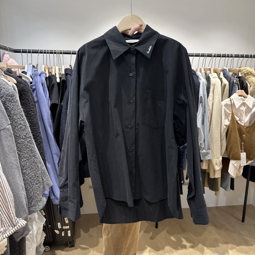 OVERTAKE韓國直郵㊣女士新品熱賣時尚人氣真品襯衫蕾絲衫刺繡OVERTAKE襯衫/蕾絲衫圖色4