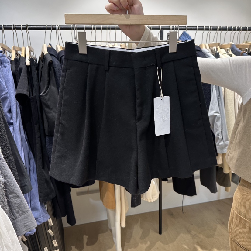 OVERTAKE韓國代購㊣女裝新品時尚人氣推薦休閑職業真品短褲OVERTAKE短褲圖色2