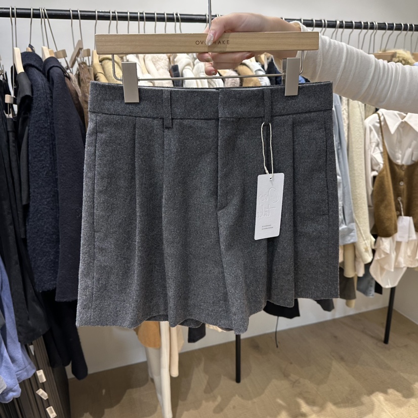 OVERTAKE韓國代購㊣女裝新品時尚人氣推薦休閑職業真品短褲OVERTAKE短褲圖色3