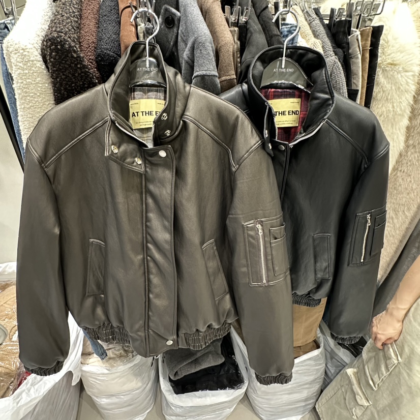 AT THE END東大門㊣直郵女裝新品熱賣時尚推薦人氣25秋冬夾克AT THE END夾克