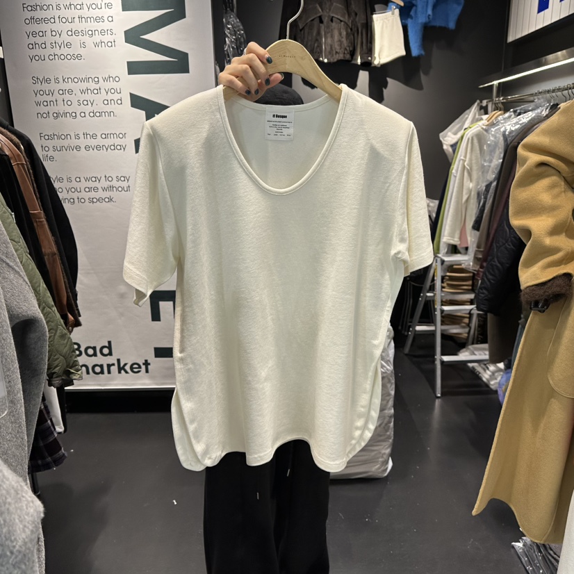 EL BOSQUE東大門㊣直郵女士新品25秋冬人氣休閑熱賣職業T恤EL BOSQUET恤圖色1