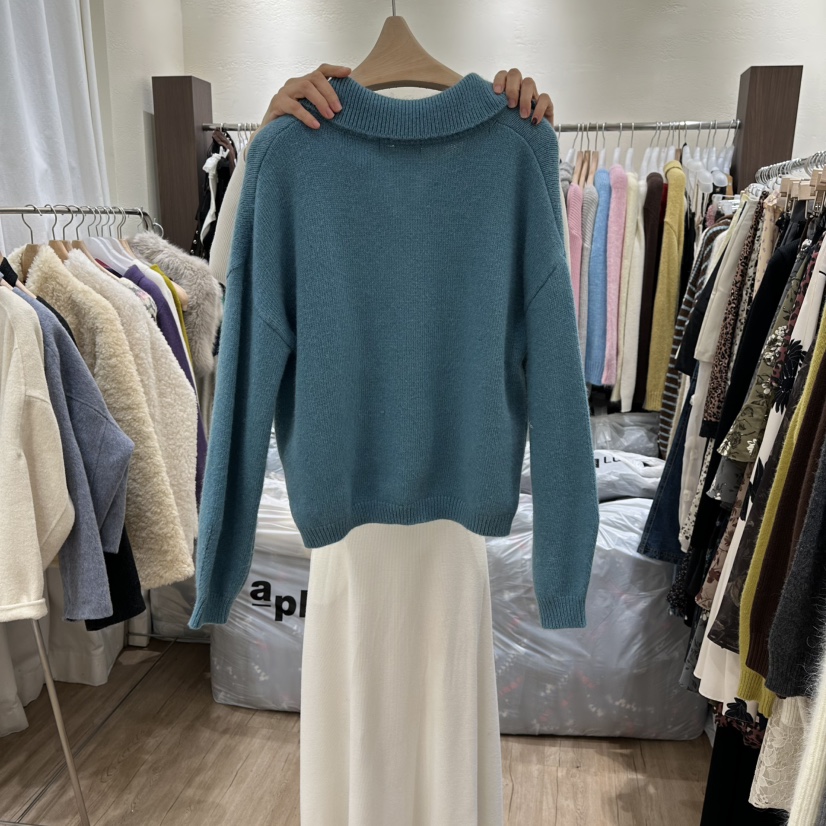 HANSUNGHYUN韓國代購㊣女裝新品人氣時尚25秋冬真品毛衣羊毛HANSUNGHYUN毛衣