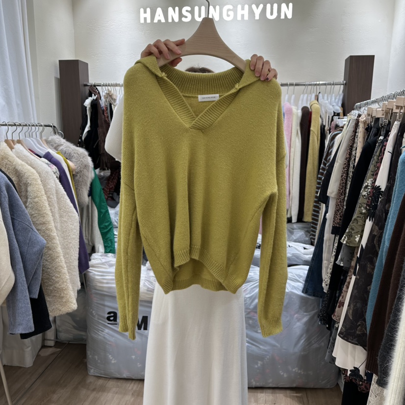 HANSUNGHYUN韓國代購㊣女裝新品人氣時尚25秋冬真品毛衣羊毛HANSUNGHYUN毛衣圖色2