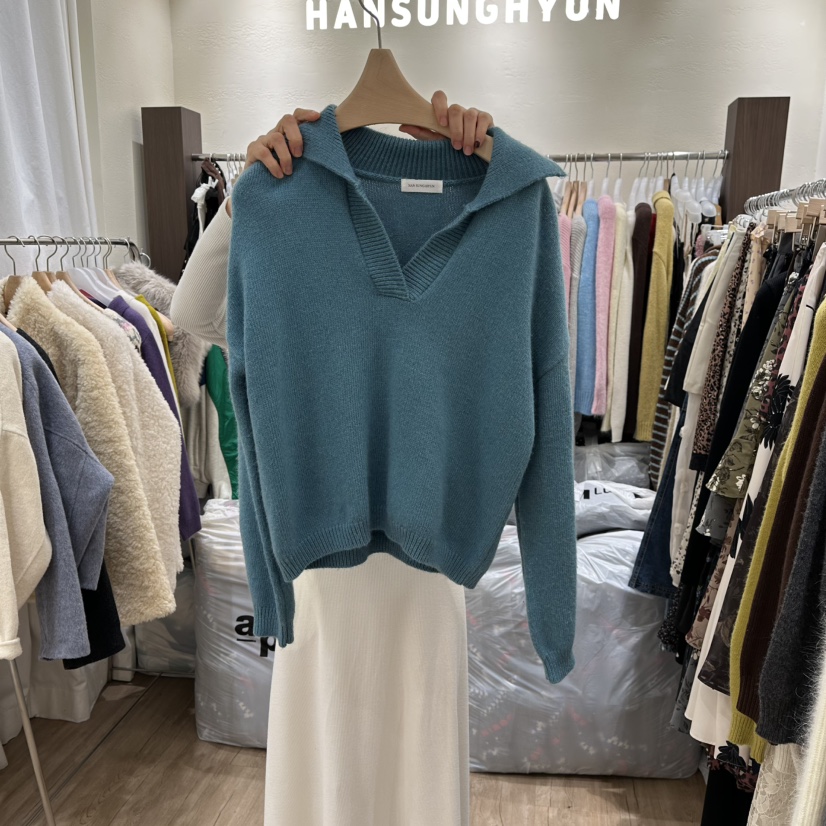 HANSUNGHYUN韓國代購㊣女裝新品人氣時尚25秋冬真品毛衣羊毛HANSUNGHYUN毛衣圖色3
